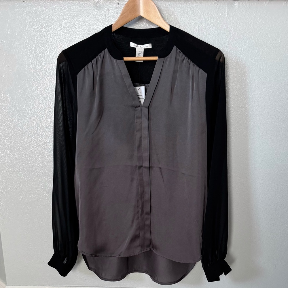Kenneth Cole Black & Gray Women's blouse
